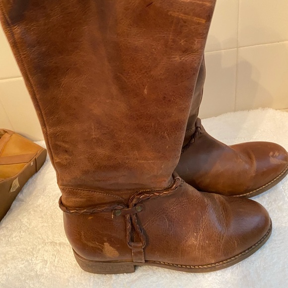 Matisse Leather Riding Boots Wide Calf 